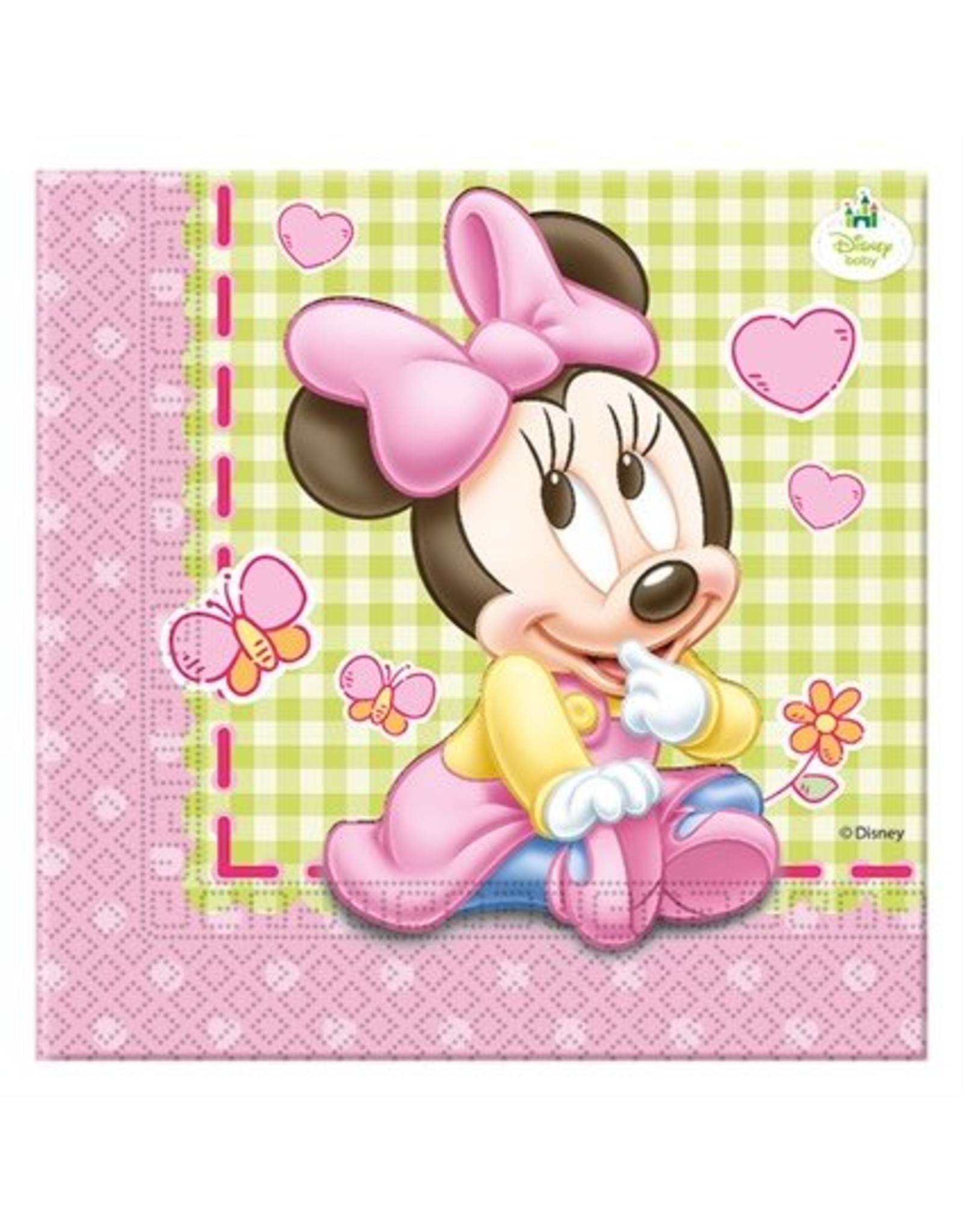 Servetten Baby Minnie (33x33cm, 20st.)