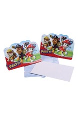 Uitnodigingskaarten +envelop Paw Patrol