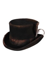 Hoge hoed ''Used look'', Bruin