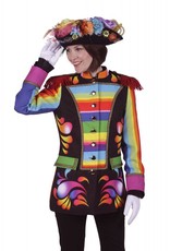 Damescolbert ''rainbow'', Mix van kleuren, Colbert gevoerd