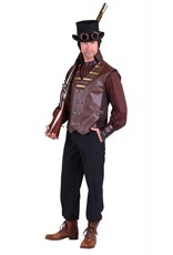 Vest heer steampunk ''Cyrus'', Bruin