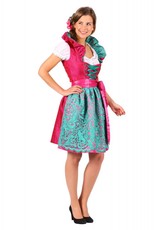 Dirndl jurk ''Susanne'', Paars-Groen