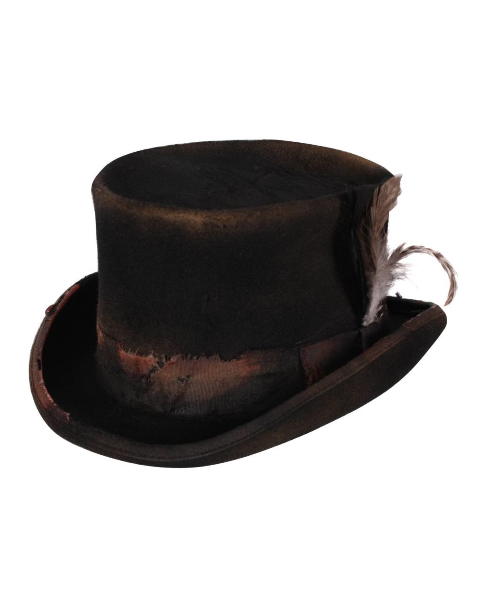 Hoge hoed ''Used look'', Bruin