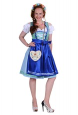 Dirndl jurk ''Lisa'', Groen-Blauw