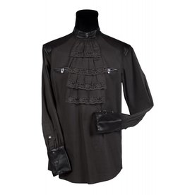 Steampunk blouse, Zwart