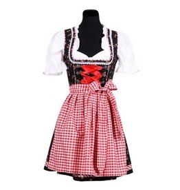 Dirndl ''Lisa'', zwart-rood