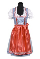 Dirndl ''Marlene'', blauw-rood