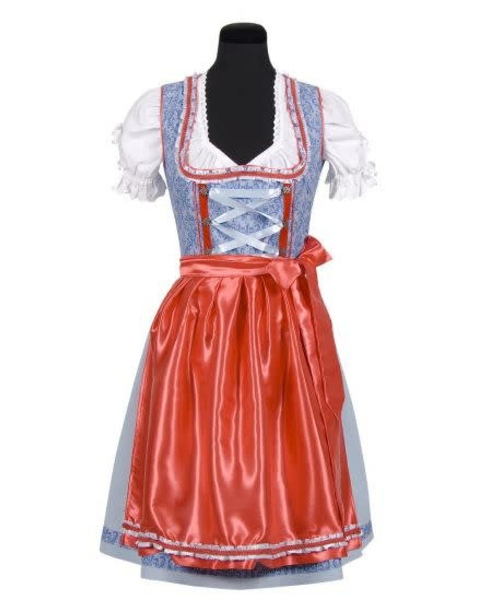 Dirndl ''Marlene'', blauw-rood