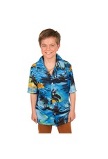 Hemd Hawai Blauw