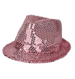 Hoed Funk Sequin roze