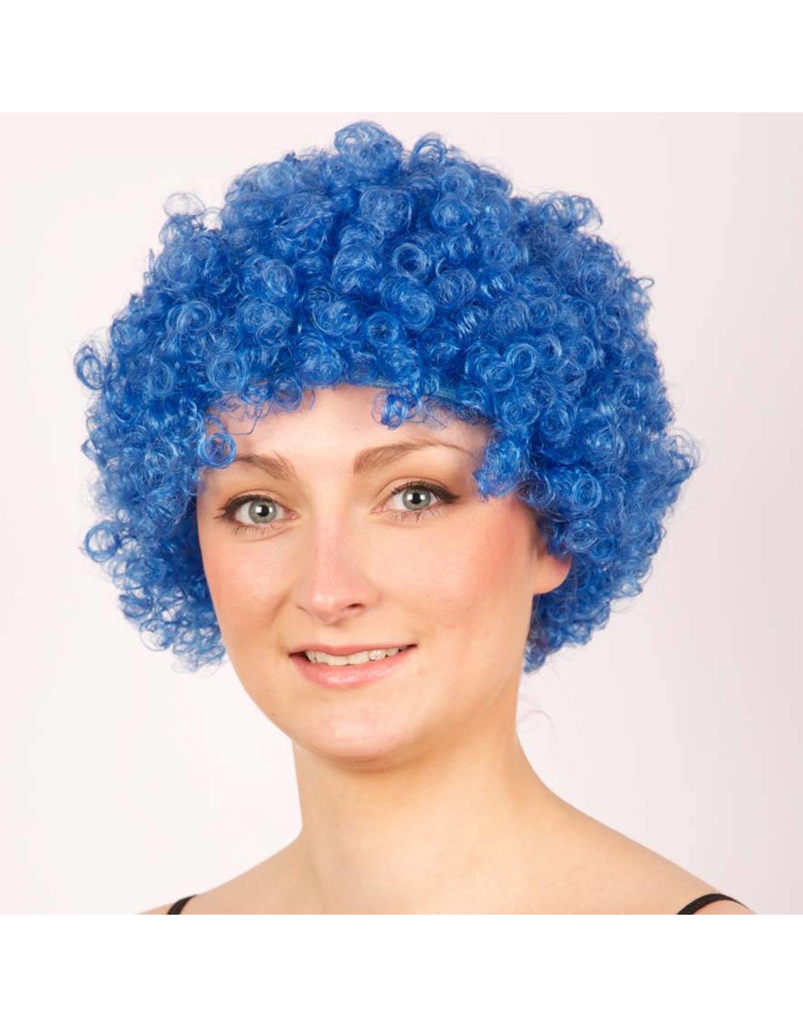Pruik Hair blauw