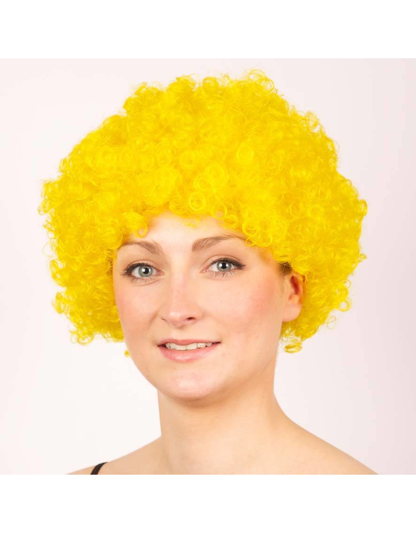 Pruik Hair geel