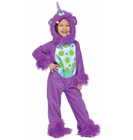 Paars monster polkadot 3-4 jaar