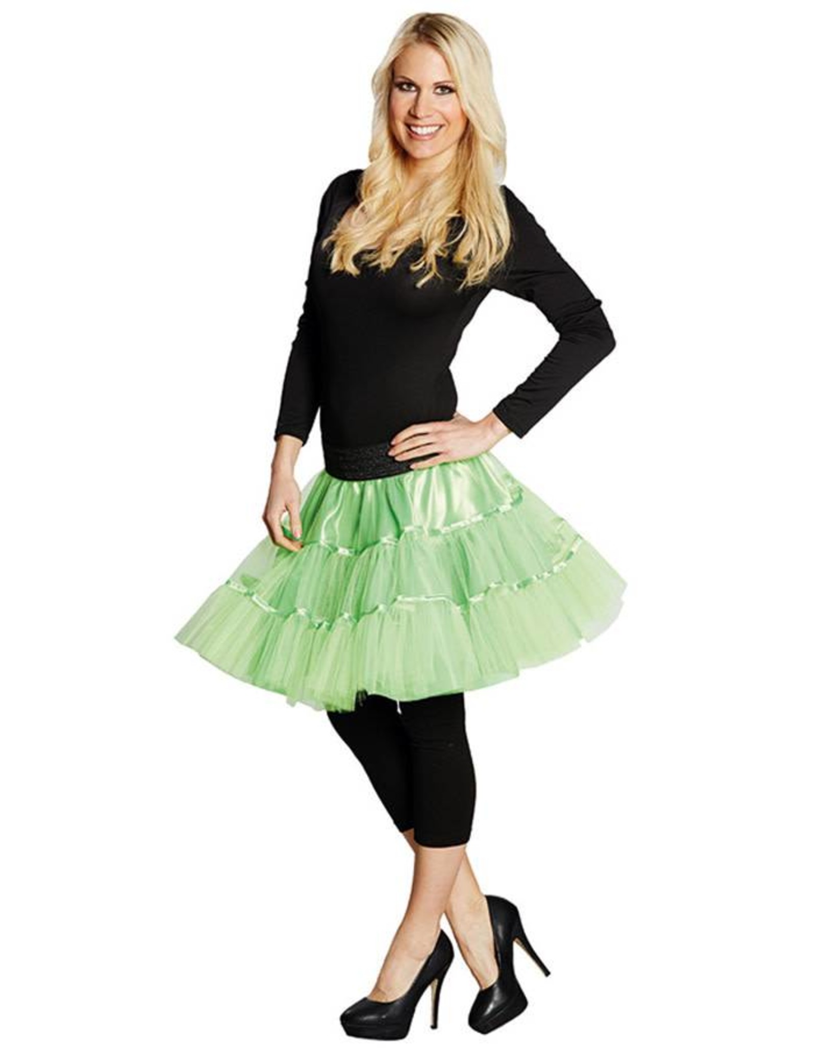 Gehoorzaamheid Decoratie het dossier Petticoat neon groen one size - De verkleedzolder, voor al uw  feestartikelen, accessoires, verhuur en verkoop van kleding, feestkleding  en kostuums voor uw themafeest of gala.