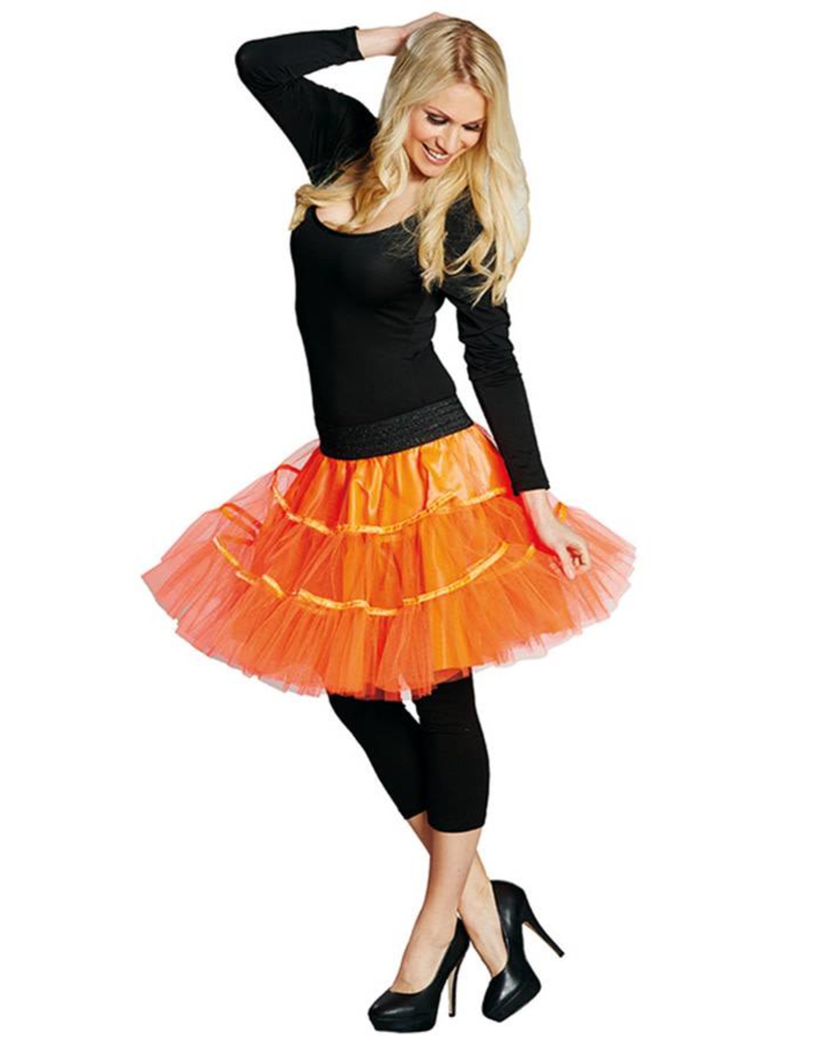 Petticoat neon oranje one size