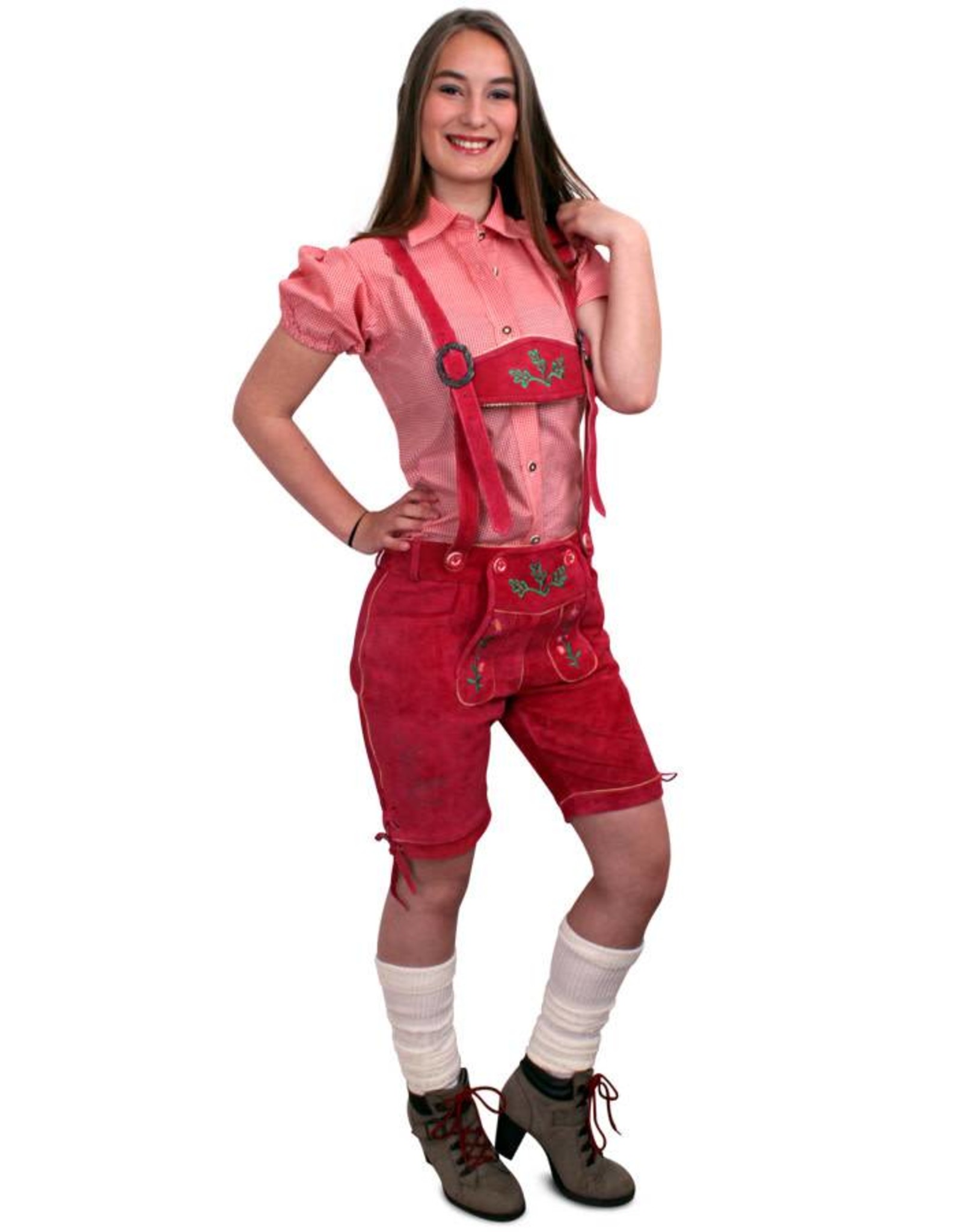 mate Recensie mate Lederhose pink kort model dames - De verkleedzolder, voor al uw  feestartikelen, accessoires, verhuur en verkoop van kleding, feestkleding  en kostuums voor uw themafeest of gala.