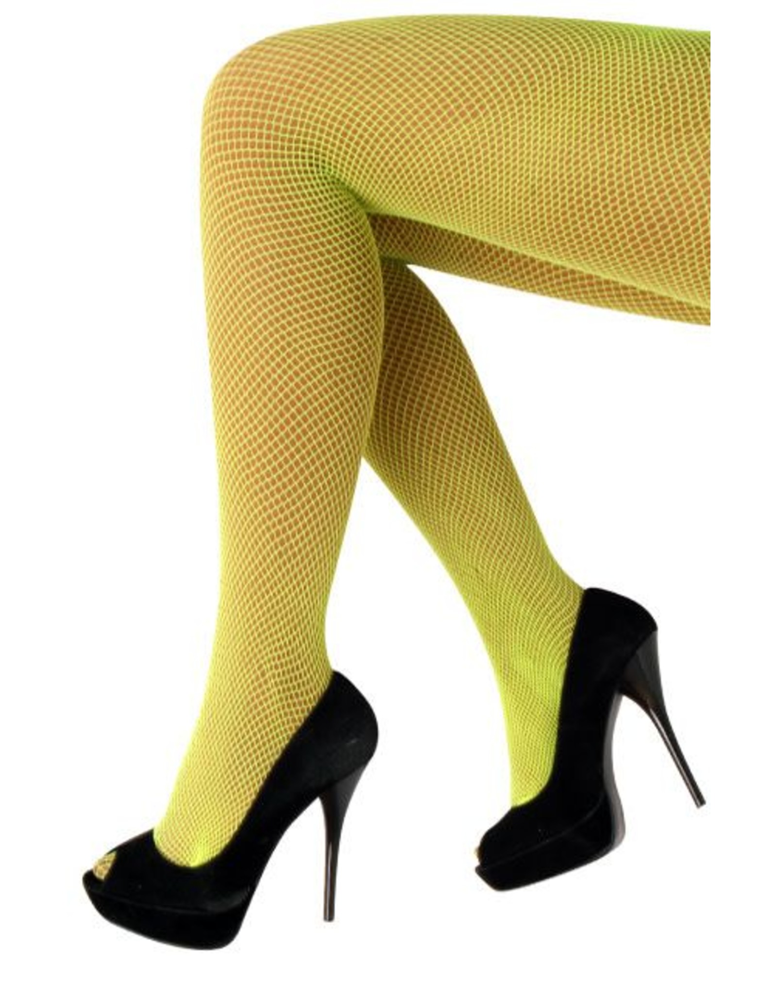Netpanty fluor geel one size