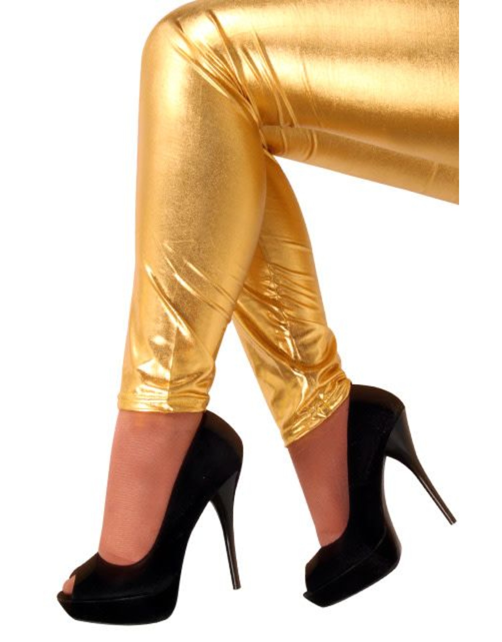 Legging metallic goud