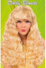 Pruik krul blond Dolly