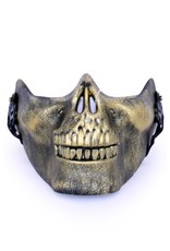 Halfmasker onderkaak skull goud