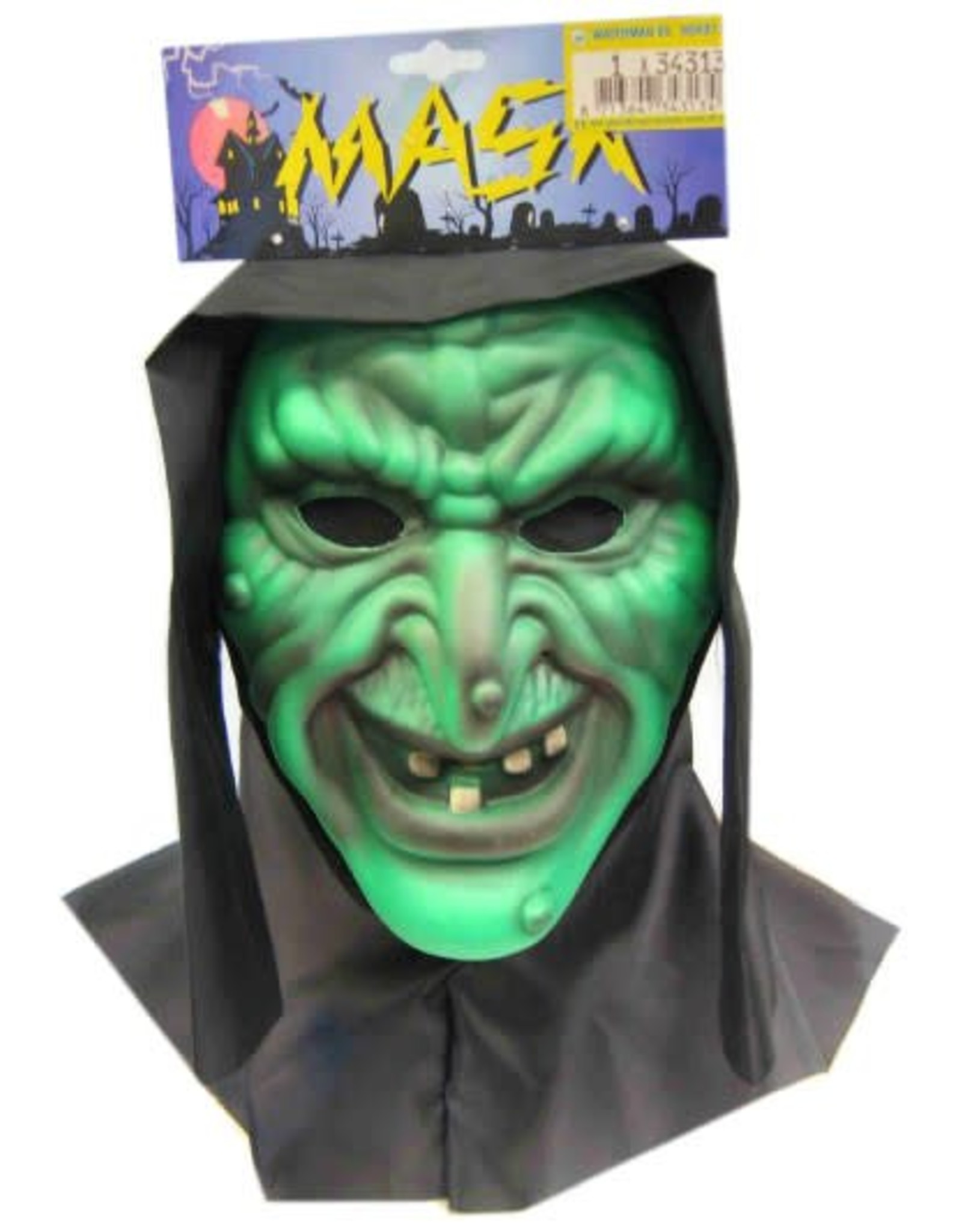 Vinyl masker heks + doek (Halloween)