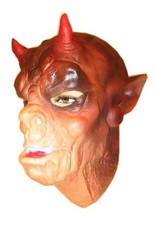Masker latex aap met horens