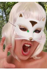 Oogmasker Kat Luxe Wit Klein