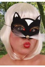 Oogmasker Kat Luxe Zwart Klein