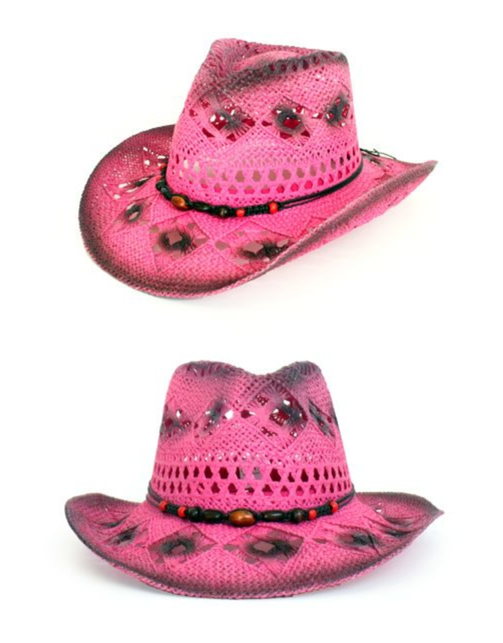 Stetson hoed crazy summer met decoratie pink