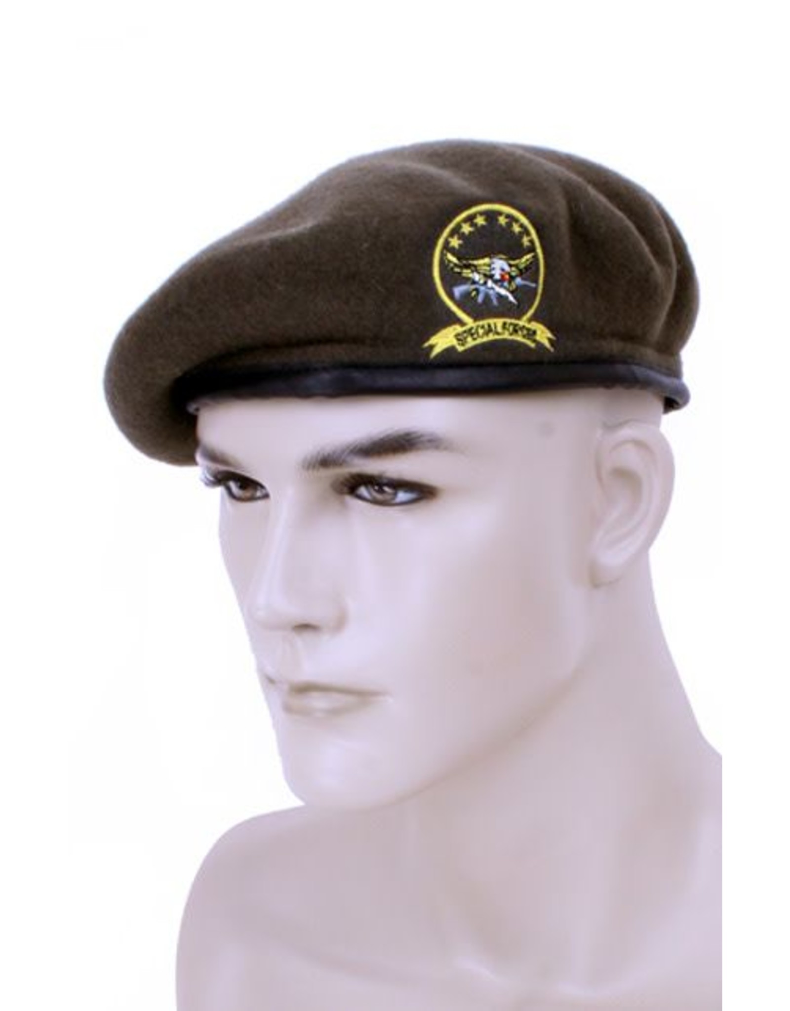 Militaire baret met badge 'Special