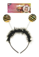 Hoofdband bij + pailletten + marabou