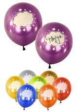 Ballon per 8 assorti kleur beschrijfbaar