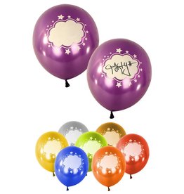 Ballon per 8 assorti kleur beschrijfbaar