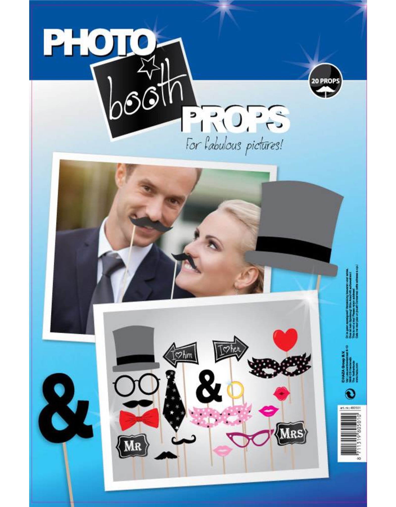 Photo booth props huwelijk