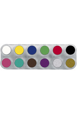 Grimas Water Make Up Palette - A12 - 12 x 2,5ml