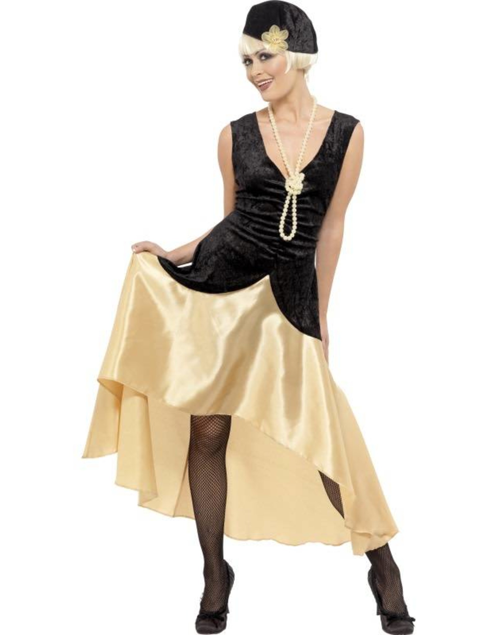20's Gatsby Dames Kostuum, Zwart