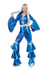 Jaren 70 Dancing Queen Kostuum, blauw