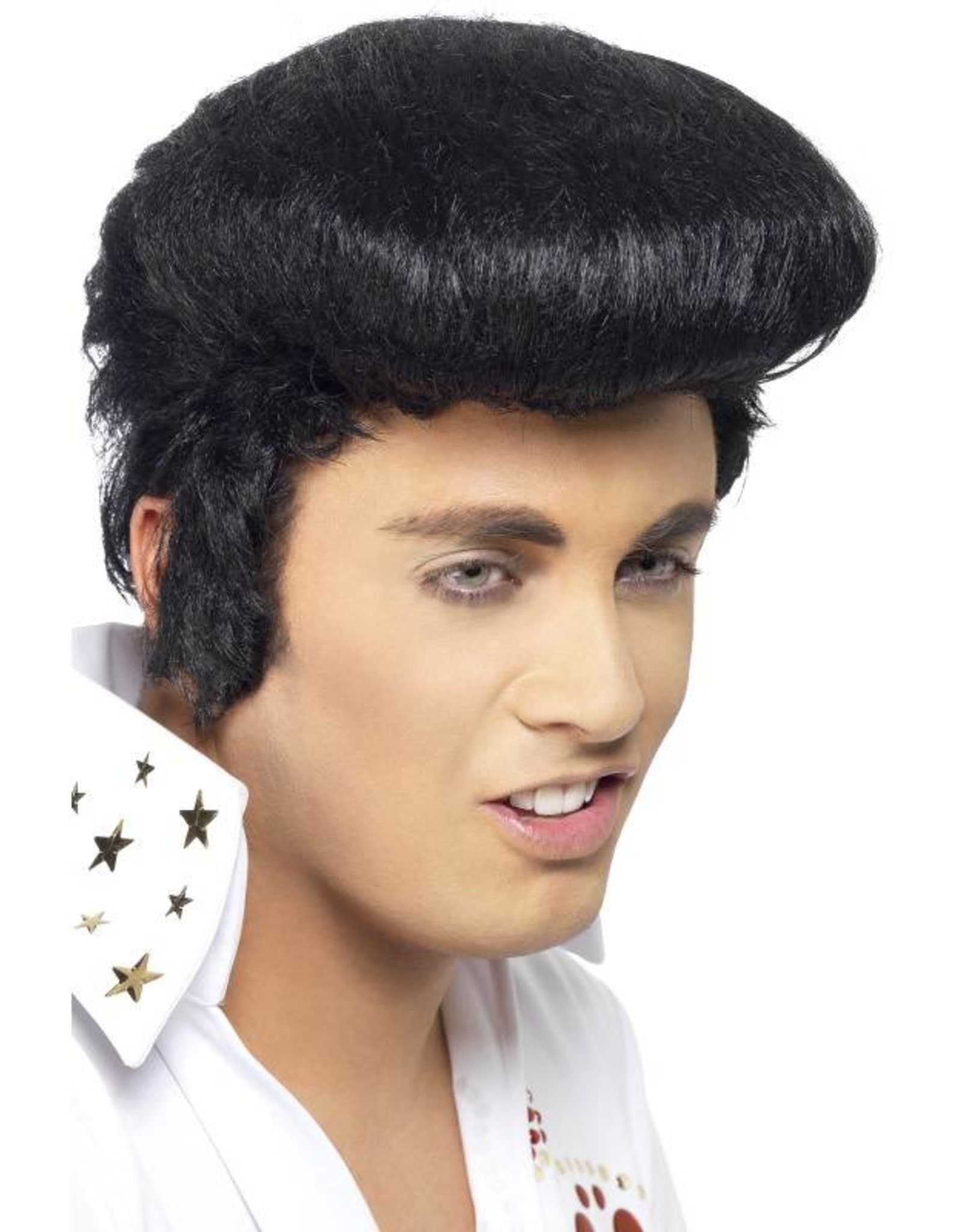 Elvis Deluxe Pruik Zwart