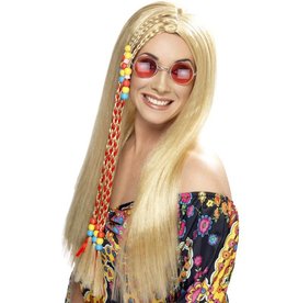 Hippie Party Pruik Blond