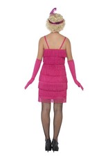 Korte Flapper Charleston jurk Pink