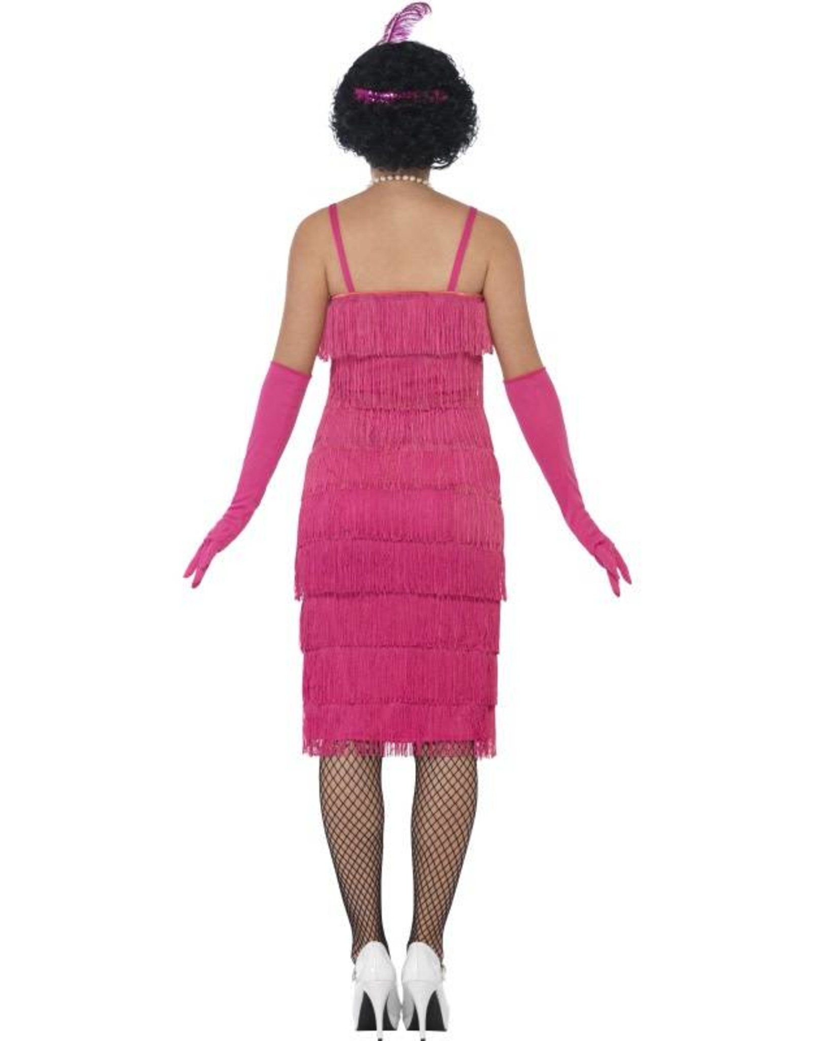 Lange Flapper Charleston jurk Pink