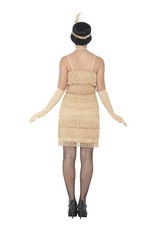 Korte Flapper Charleston jurk Goud