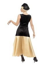 20's Gatsby Dames Kostuum, Zwart