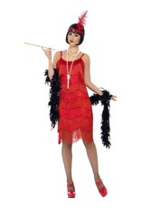 Flapper Shimmy Charleston Kostuum, Rood