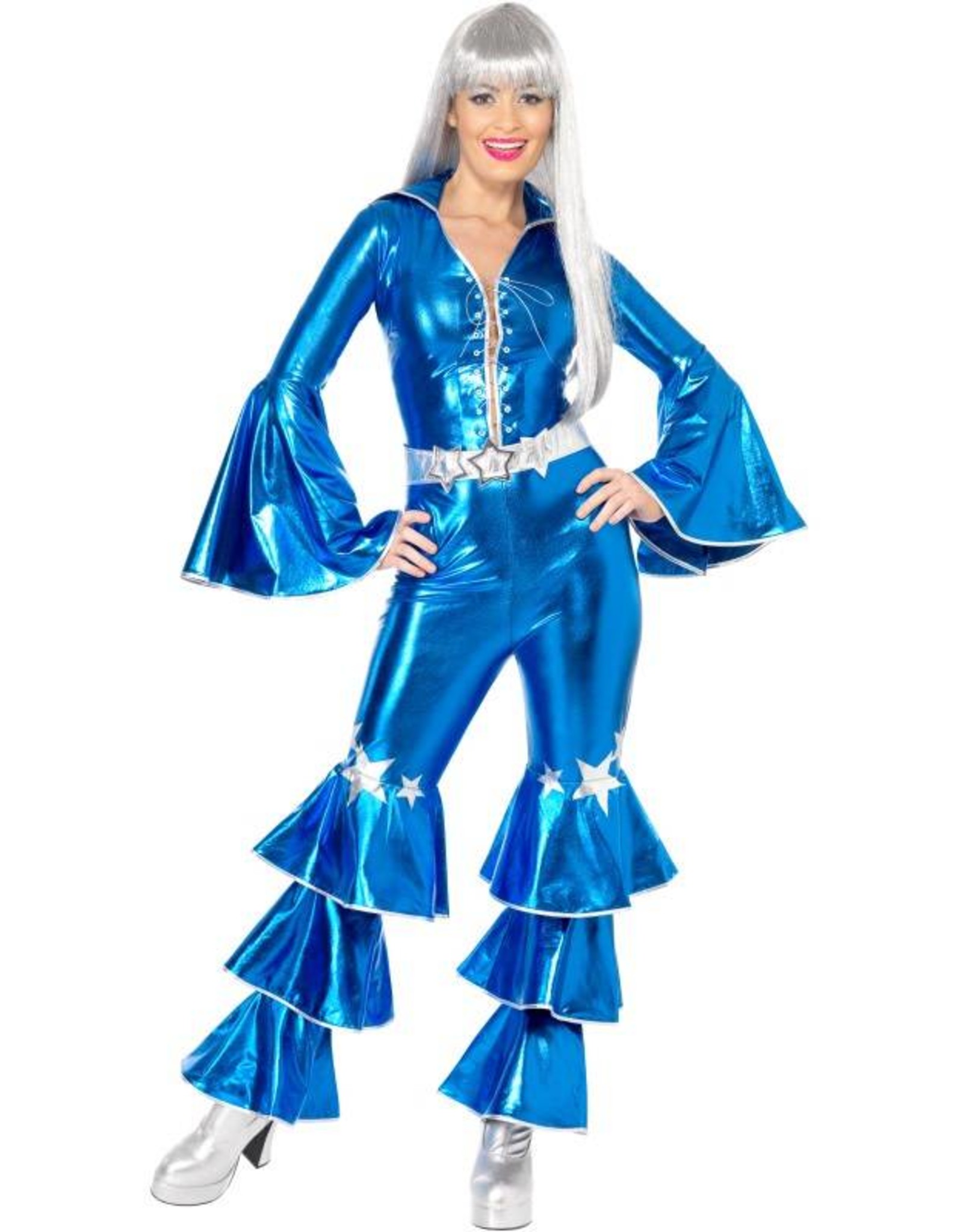 Jaren 70 Dancing Queen Kostuum, blauw