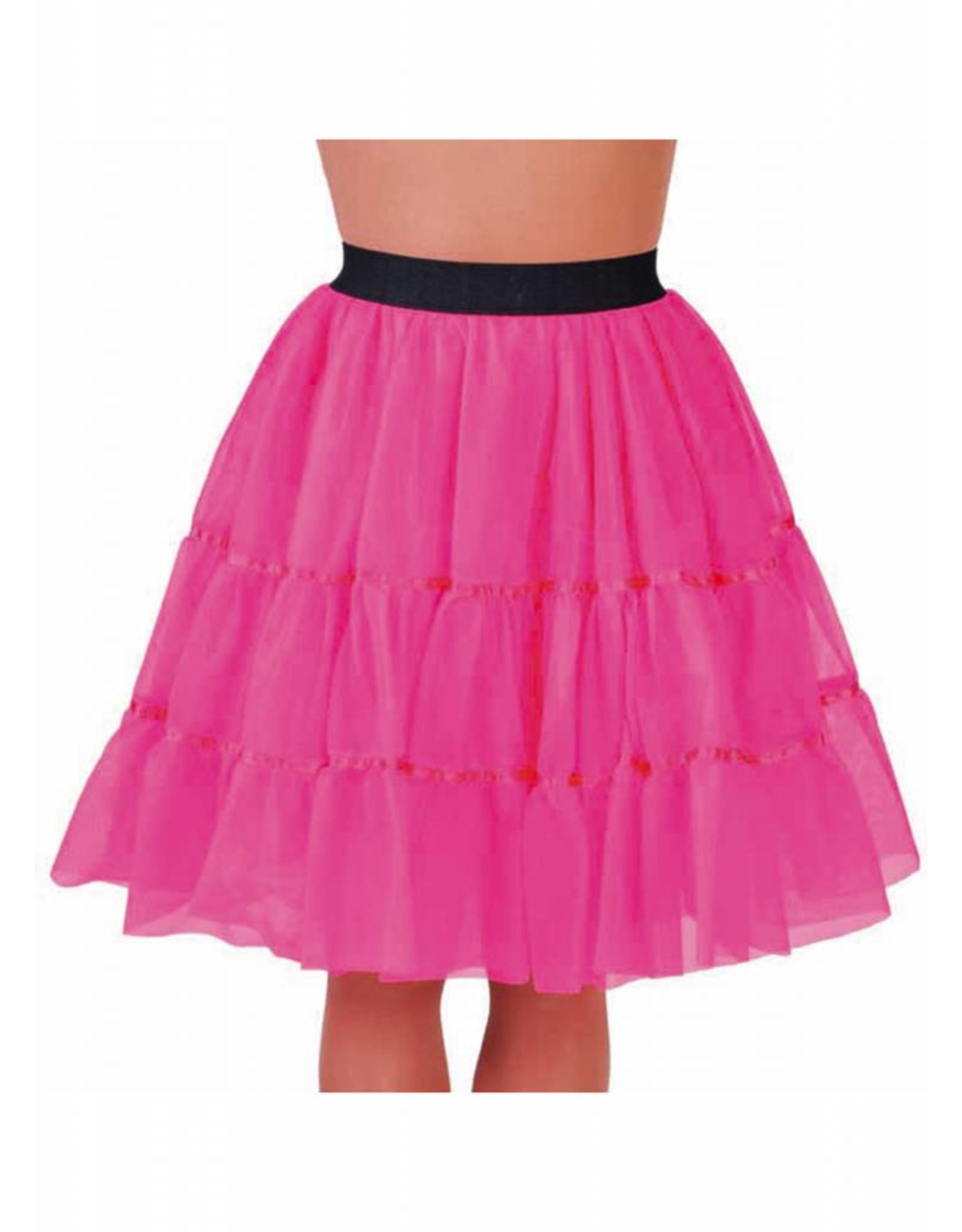 Petticoat pink middel lang, elastique