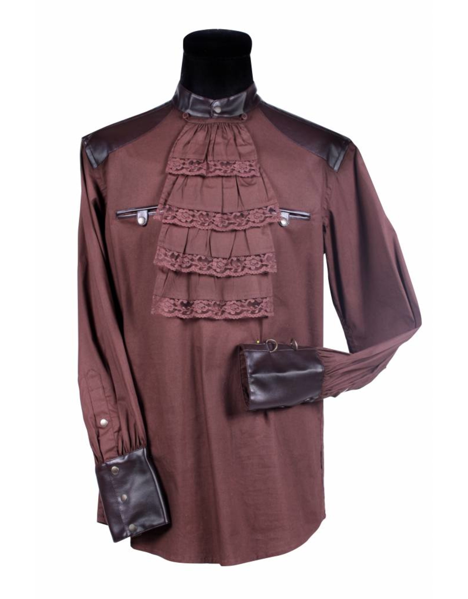 Steampunk blouse, Bruin