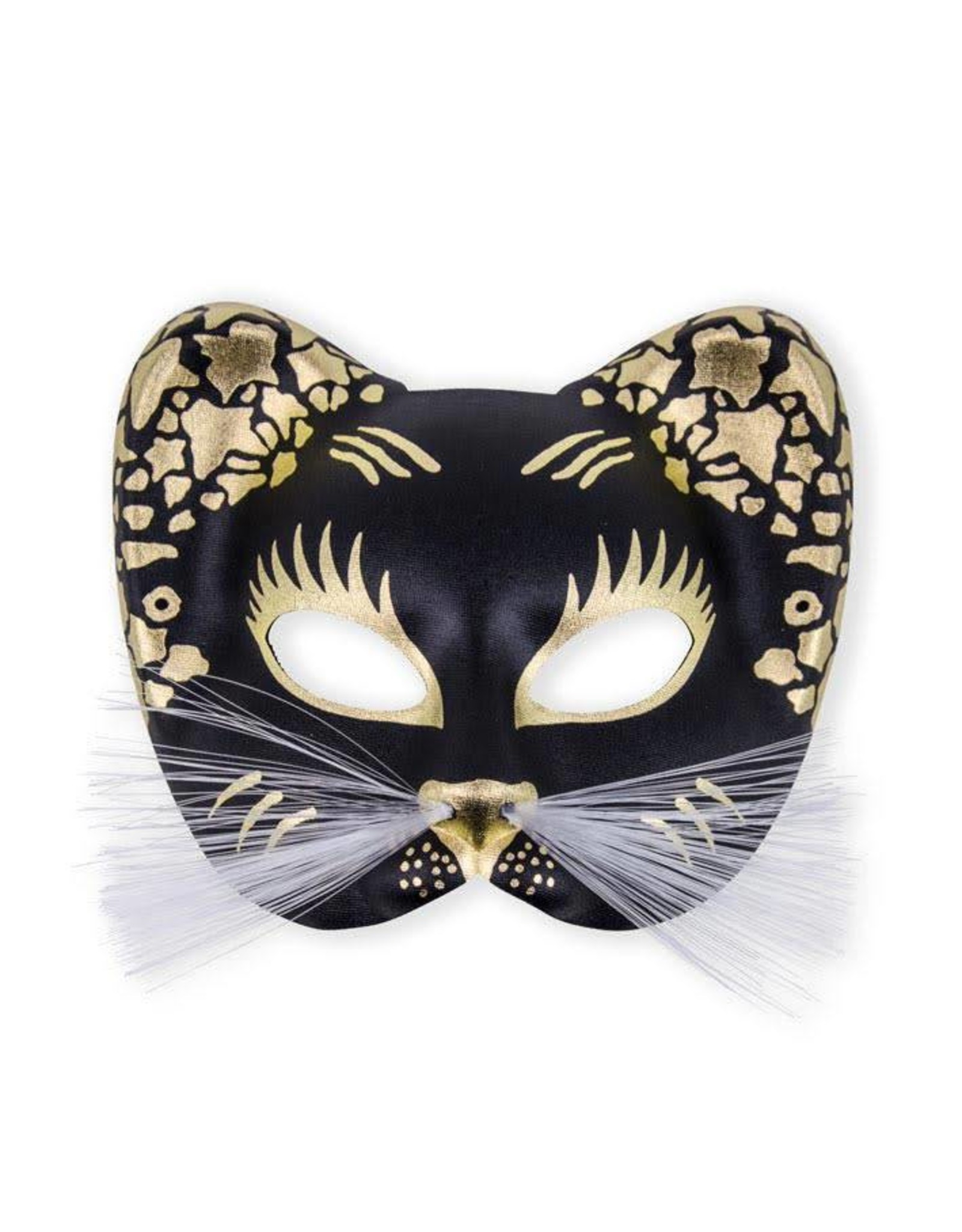 Oogmasker Kat zwart/goud