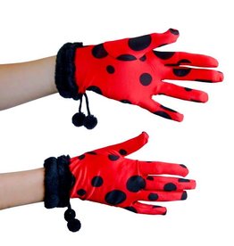 Handschoenen Lady Bug rood/zwart