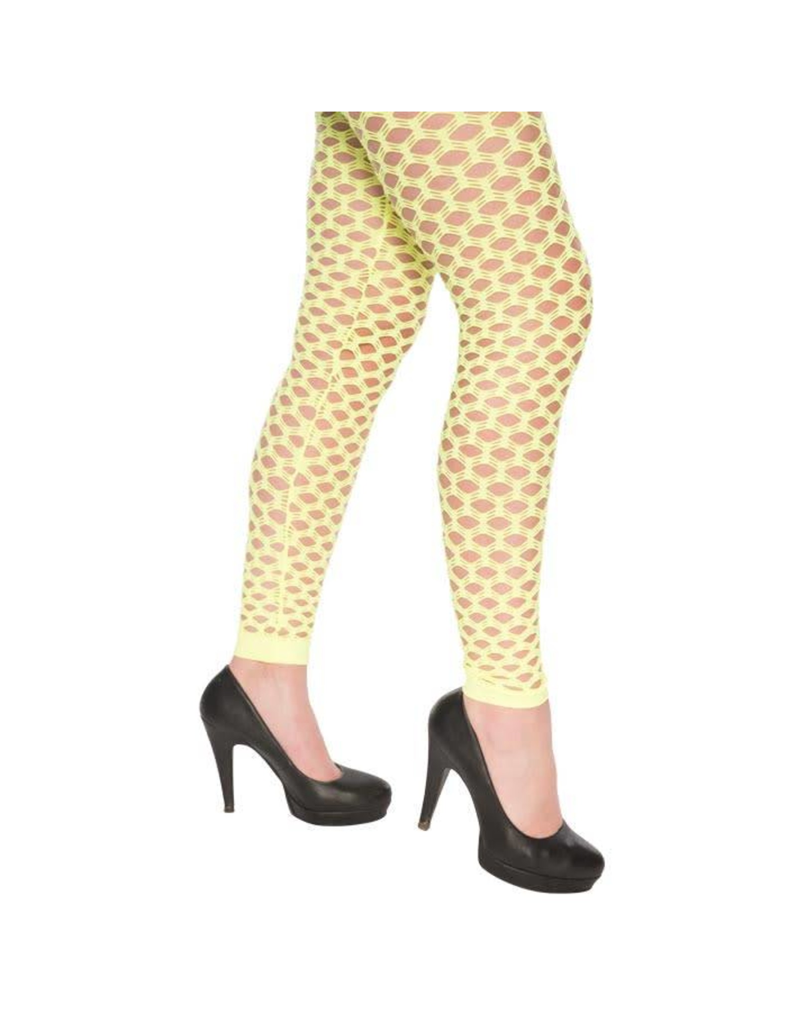 Legging + gaten fluor geel